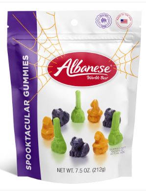 (S8-07) Halloween - Albanese Spooktacular Gummies Gusset Bag - 7.5oz (212g) x 6 Units