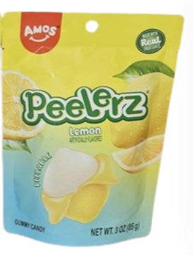 (S6-07) China - Amos Peelerz Gummy - Lemon 3oz(85g) x 24 Units