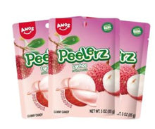 (S6-07) Box -  China - Amos Peelerz Gummy Lychee - 3oz(85g) x 24 Units - SugarMarket.ca