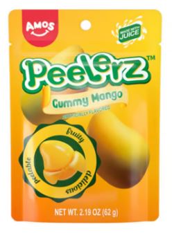 (S6-07) China - Amos Peelerz Gummy - Mango 3oz(85g) x 24 Units