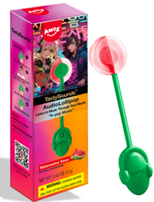 (S6-09) Amos Tastysounds Kpop Audio Lollpop - Watermelon x 12 Units