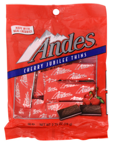 Choco - Andes - Cherry Jubilee Thins 2.75oz (78g) x 24 Bags