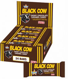 (S4-03) Atkinson - Black Cow Chocolate Caramel Bar 1.5oz (43g) x 24 Units