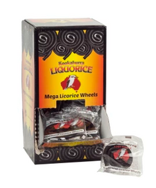 AUSTRALIAN KOOKABURRA - BAG - MEGA Black Licorice WHEEL 1 OZ x 60 units
