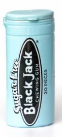 (S7-10) MOROCCO - Sugar Free - Nostalgia Black Jack Gum Tube (20 Pieces) x 12 Units
