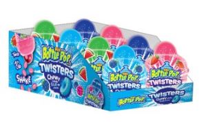 (S1-06) TUNISIA - Bazooka Baby Bottle Pop Twisters 2.7oz (99g) x 8 Units