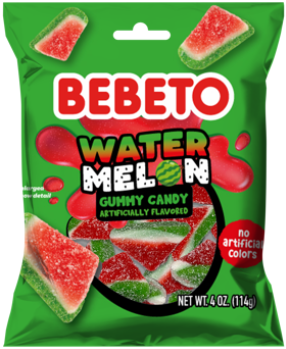 (S6-12) Bebeto - Watermelon Slices PEG Bag 4oz (114g) x 12 Units