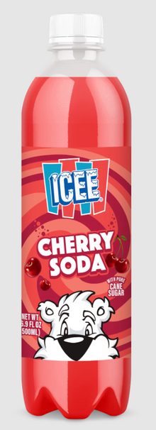 (S5-09) Beverage - Icee Soda - Cherry 16.9 fl oz (500ml) x 12 Units (Buyer is responsible if drinks may leak during shipping and weather)