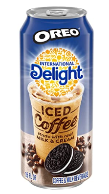 (S5-03) US - Beverage - International Delight Iced Coffee - Oreo Cookie, 15 Fl Oz (443ml) x 12 units (Buyer is responsible if drinks may leak during shipping and weather)