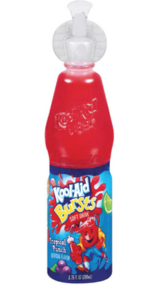 Single - Beverage - Kool-Aid Bursts - Tropical Punch 6.75 OZ (200ml) x 1 unit (Buyer is responsible if drinks may leak during shipping and weather)