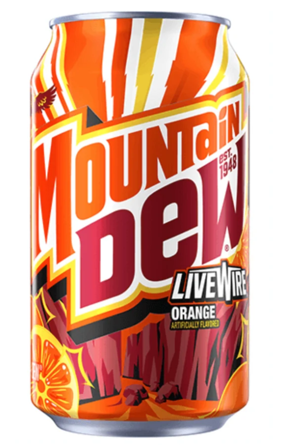 (S5-03) US - Beverage - MOUNTAIN DEW - Livewire 355 ml x 12 units (Buyer is responsible if drinks may leak during shipping and weather)
