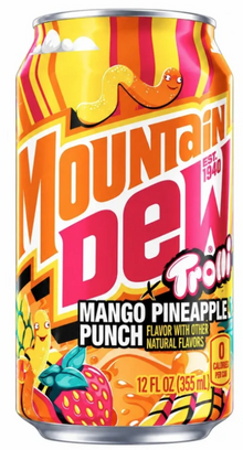 (S5-09) Beverage - Mountain Dew - Trolli Mango-Pineapple 330ml x 12 Units (Buyer is responsible if drinks may leak during shipping and weather)