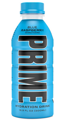 Single - Beverage - PRIME - Blue Raspberry 500ml X 1 units (Buyer is responsible if drinks may leak during shipping and weather)