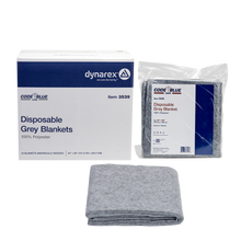 1 Unit x Dynarex Code Blue Care Disposable Grey Blanket - 100% Polyester ( Size: 40" x 80" )