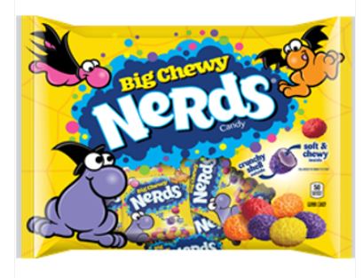 (S9-02) Halloween - Single - Nerds Big Chewy Treat Packs Laydown Bag - 9oz(255g) x 1 Unit