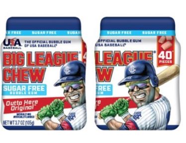 (S7-10) Bundle - Big League Chew 40ct Sugar Free  Mini To-Go-Cup  - 3.7oz (105g) x 2 Jars