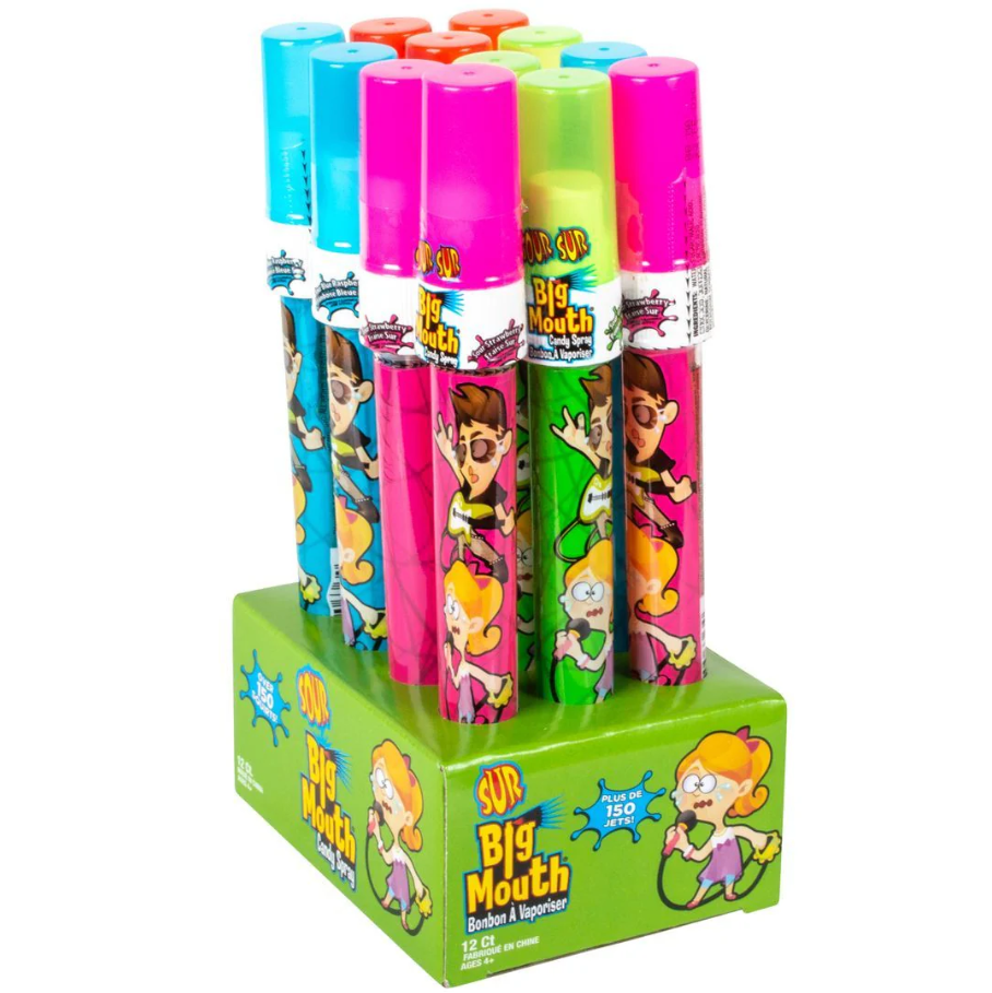 (S1-05) Big Mouth Sour Candy Spray 20 ml x 12 Units