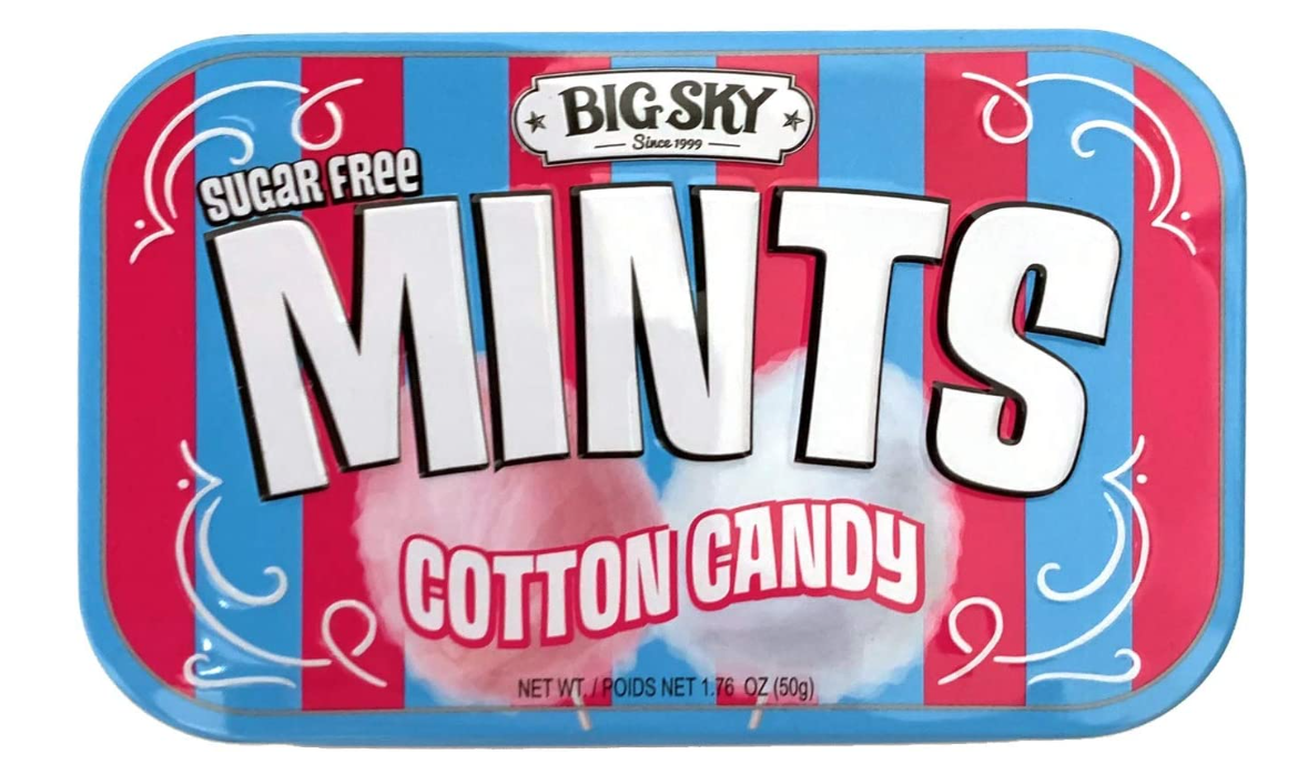 (S2-04) Box - Canada - Big Sky - Sugar Free Mints - Cotton Candy (50g)  x 6 units