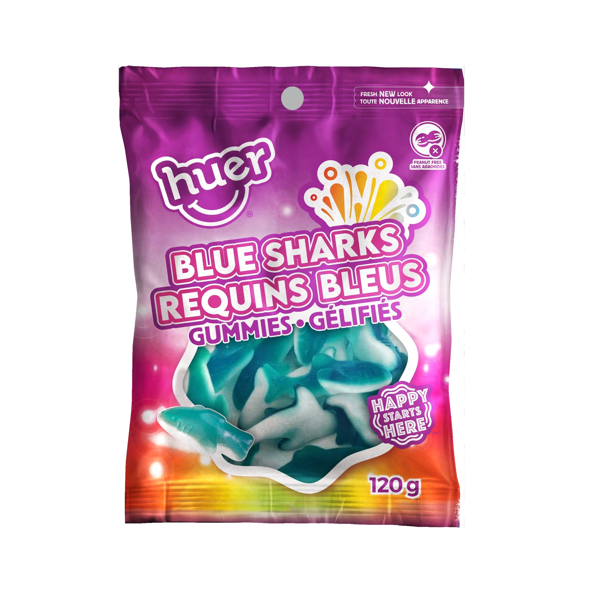 (S1-04) Huer - Peg Bag 120g - Blue Sharks x 24 units