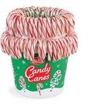 Xmas Bob R&W Candy Canes Pail 1oz 96ct
