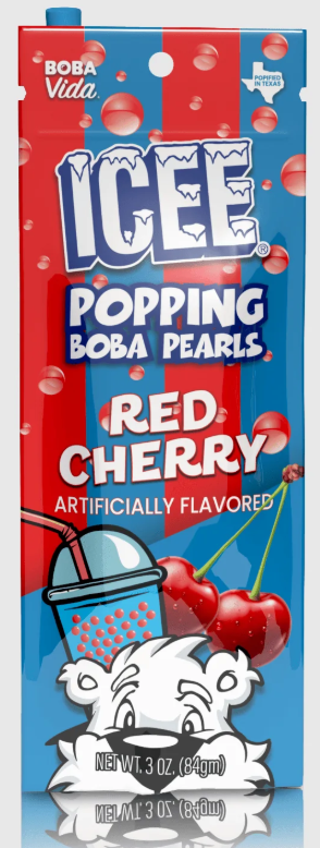 (S1-02) Us - Icee - Popping Boba - Cherry 3oz (84g) x 12 Units