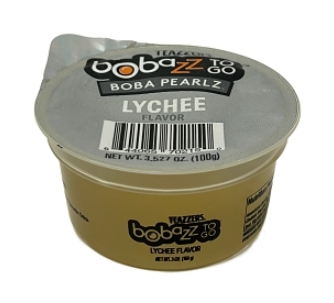 (S5-07)  US - Bobazz To Go - Popping Boba - Lychee 3.52 oz (100g) x 32 units