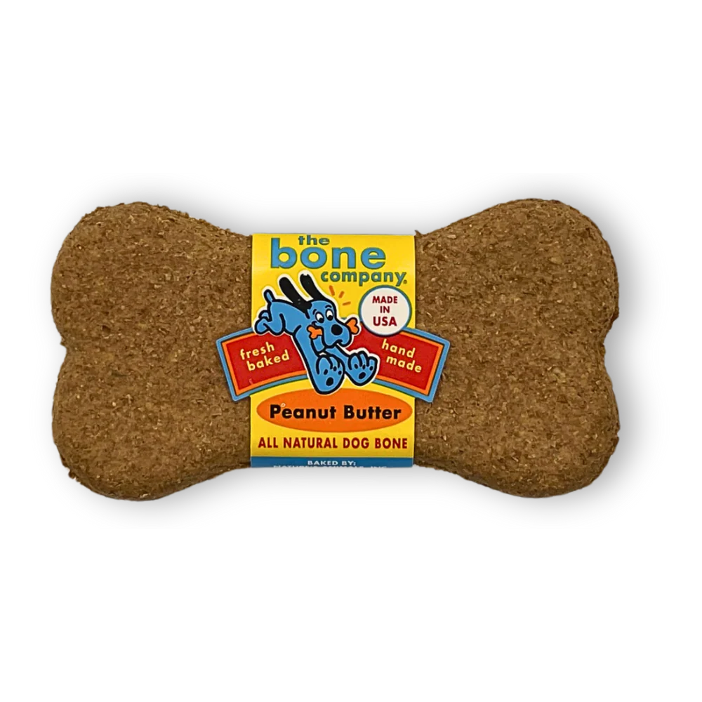 The Bone Company - Jumbo Bone Baked with Beef 3.2 oz (90g) - 01 Unit , Original Bakery Bone Baked with Peanut Butter 1.2oz (34g) - 01 Unit
