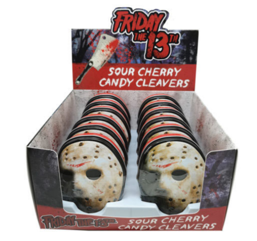 (S8-05) CHINA- Boston America - Friday The 13th Jason Mask (Cherry Sour) Tin 1.2oz x 12 Units