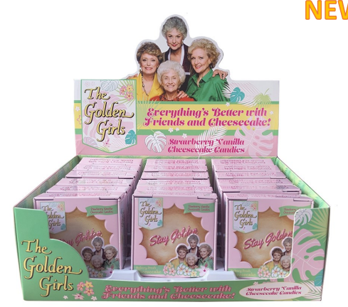 (S1-09) CHINA - Boston America - GOLDEN GIRLS CHEESECAKE Candies x 18 units