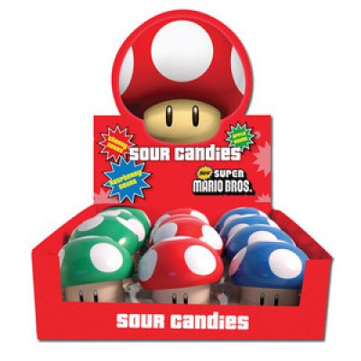 (S1-09) Box - CHINA - Boston America - Nintendo-Mushroom Sours 1oz x 12 units - SugarMarket.ca