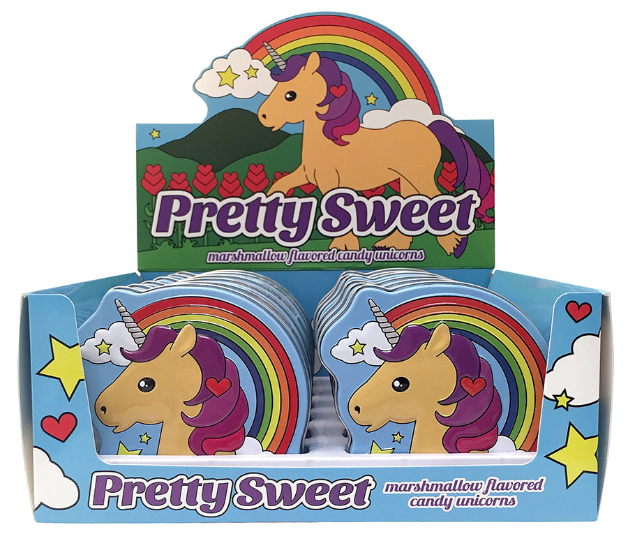 (S1-09) Box - China - Boston America - Unicorn Petty Sweet Candy Tin x 12 units - SugarMarket.ca