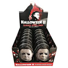 (S8-05) Boston America - Halloween II Slasher Sours Mask Tin 1oz x 12 Units