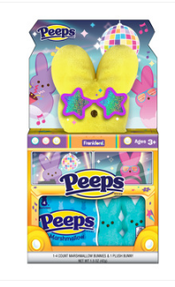 Box - Easter - Peeps Bunny Plush Disco Bus Gift Set - 1.5OZ (43G) X 6 Units - SugarMarket.ca