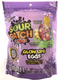 Box - EASTER - SOUR PATCH KIDS GLOWUPS EGGS SUB BAG - 8.37 OZ (237G) x 6 Units - SugarMarket.ca