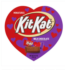 Box - Valentine - KIT KAT Milk Chocolate Heart Box - 6.4 oz (181g) x 6 Units - SugarMarket.ca