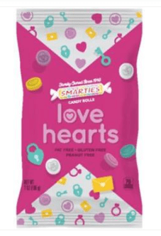 Box - Valentine - Smarties Love Hearts - 7oz(198g) x 12 Units - SugarMarket.ca
