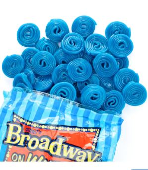 (S3-03) Italy - Bulk - Broadway Blue Raspberry Wheels - 4.4 lbs (2kg) X 1 Bag