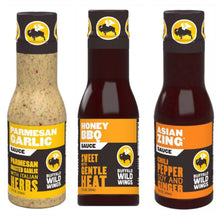 Cool - Buffalo Wild Wings - Variety Sauces 3-Pack (1 Each of Parmesan Garlic, Honey BBQ &amp; Asian Zing) x 1 unit (no display box)