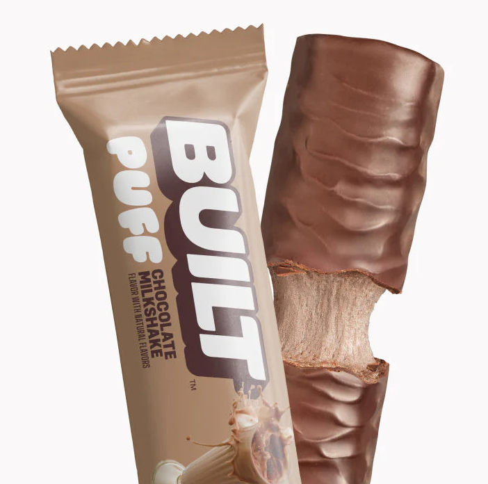 (S4-01) Built - Puffs Protein Bar - Chocolate MilkShake 1.41oz (40g) x 12 Units
