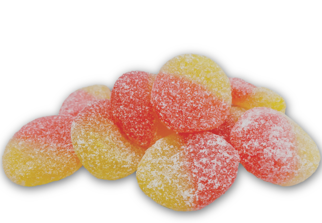 (S3-01) Canada - Bulk - Allan Peach Slices - Sour 2.5kg x 1 Bag