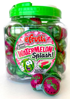 (S1-06) Spain - Bulk - efrutti Watermelon Splash Tub - 19g x 85 Pieces