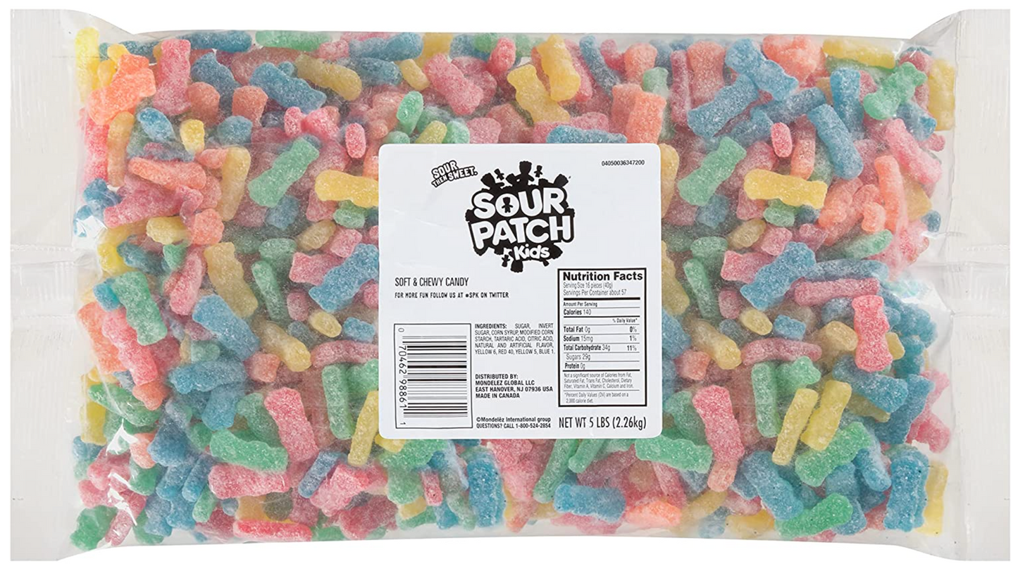(S2-05) Bulk - Sour Patch - Kids Assorted 5LB (2.27KG) x 1 Bag