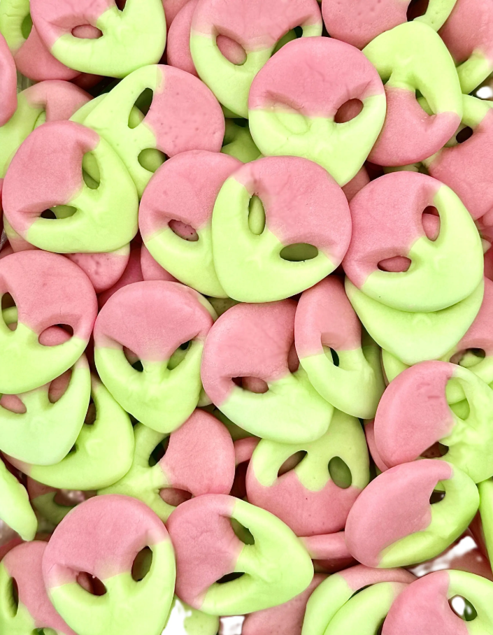 (S1-10) Bulk - Swedish Style - Watermelon Aliens - Sweet 5lb (2267g) x 1 Unit