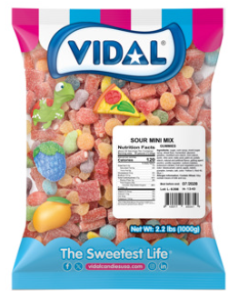 (S3-03) Bulk - Vidal Sour Mini Mix 2.2lbs (1KG) X 1 Bag