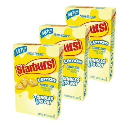 Bundle - 3 Units - Drink Mix - Starburst - Lemon (6 Pack) - SugarMarket.ca