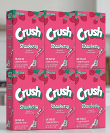 Bundle x 6 Units - Drink Mix - On the Go - Strawberry Crush Sugar Free (6 pockets) - SugarMarket.ca