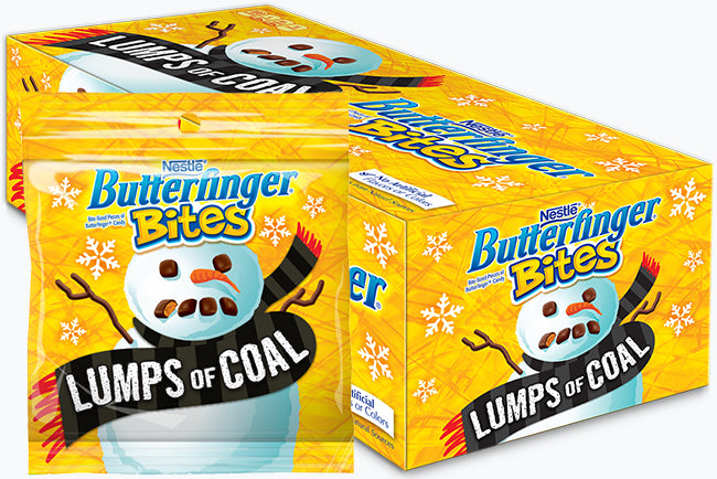 XMAS Nestle Butterfinger Lumps of Coal 3.2 oz x 12 units