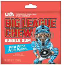 01 Variety Pack - Rotten Sour Gummy Cruncheez - 1.8 oz (51g) , Big League Chew Fruit Punch (60g) , Sour Punch - Blue Raspberry Straw (57g) , Sour Punch Blue Raspberry Flavored Sip n Chew Drinking Straws 0.9 oz.