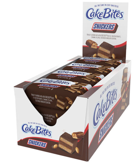 (S2-03) US - CAKEBITES - SNICKERS 1.75oz (49g) X 12 UNITS