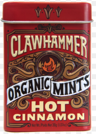 (S2-04) Canada - Big Sky - Candy TIN Clawhammer Mints - Hot Cinnamon x 12 units